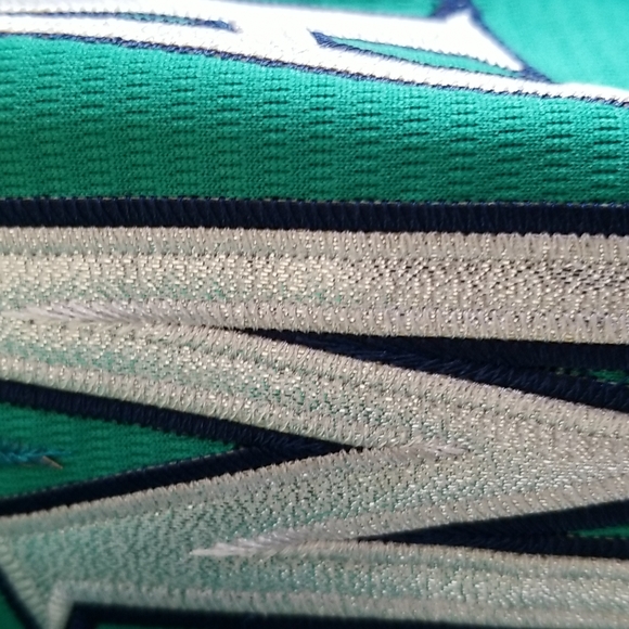 KEN GRIFFEY JR SEATTLE MARINERS GREEN RETRO THROWBACK JERSEY - Picture 3 of 8